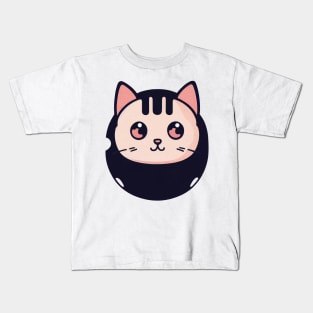 Bowling Ball Cat by dozydonut Kids T-Shirt